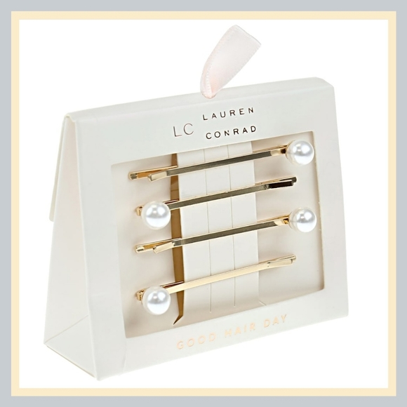 LC Lauren Conrad Accessories - LC Lauren Conrad 4-piece Pearl Bobby Pin Set